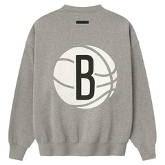 Heather Gray Brooklyn Nets Fear of God x NBA Sport Fit T-Shirt | NBA