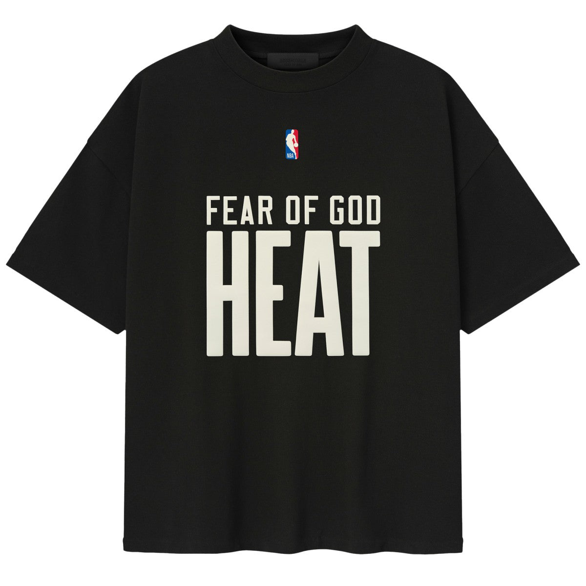 Heather Black Miami Heat Fear of God x NBA Unisex 90s T-Shirt | NBA