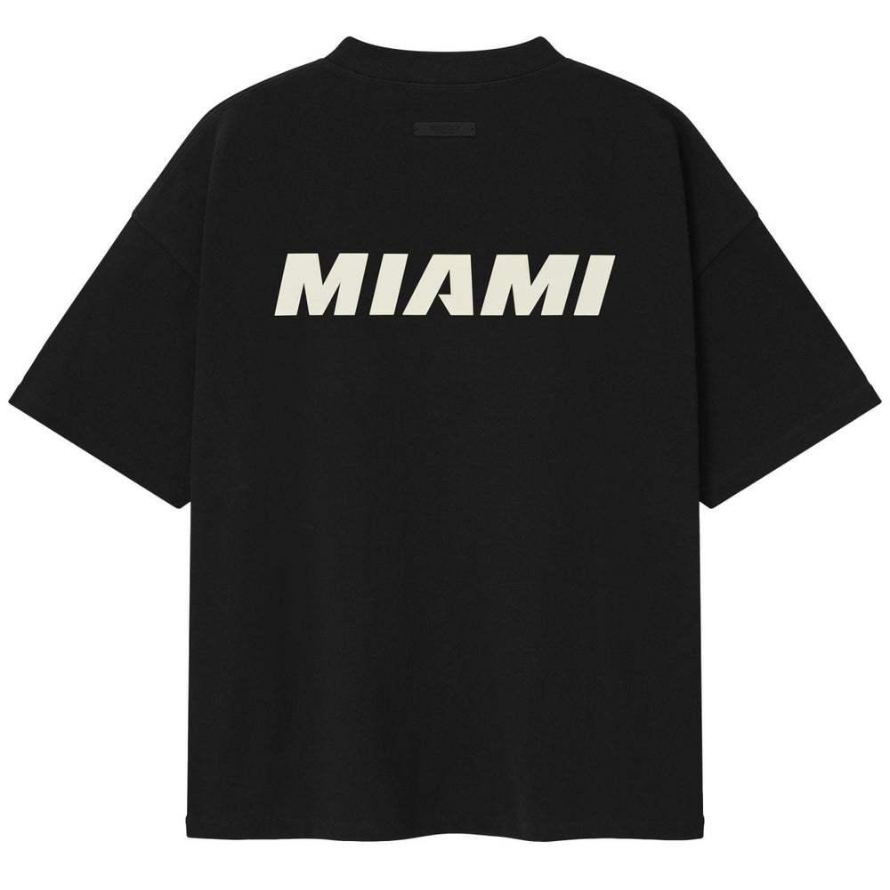 Heather Black Miami Heat Fear of God x NBA Unisex 90s T-Shirt | NBA