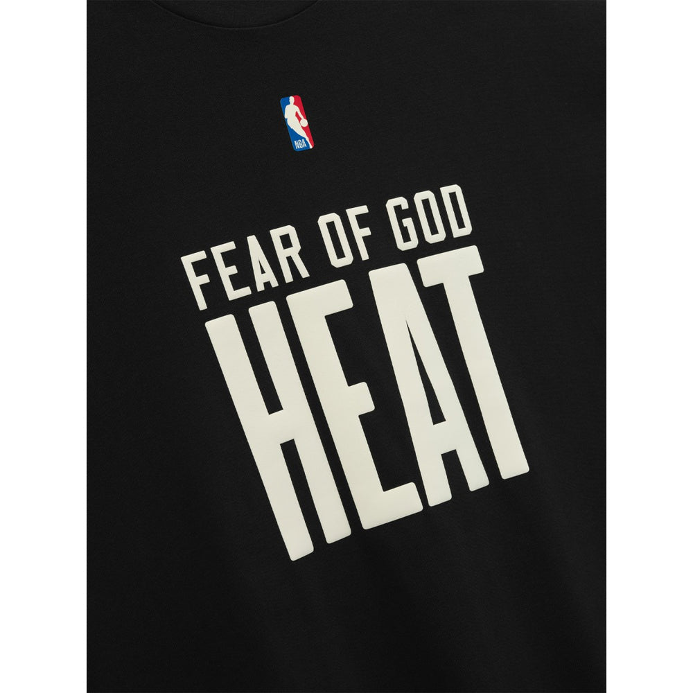 Heather Black Miami Heat Fear of God x NBA Unisex 90s T-Shirt | NBA