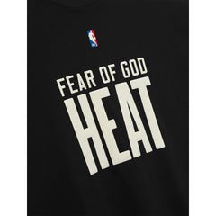 Heather Black Miami Heat Fear of God x NBA Unisex 90s T-Shirt | NBA