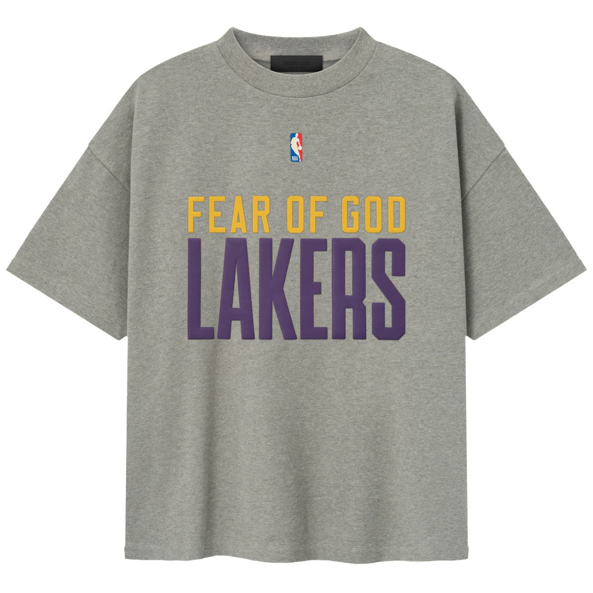Heather Gray Los Angeles Lakers Fear of God x NBA Unisex 90s T-Shirt | NBA