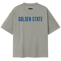 Heather Gray Golden State Warriors Fear of God x NBA Unisex 90s T-Shirt sale | NBA