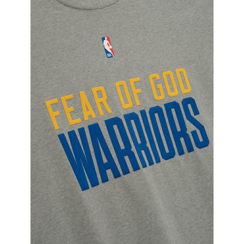 Heather Gray Golden State Warriors Fear of God x NBA Unisex 90s T-Shirt sale | NBA