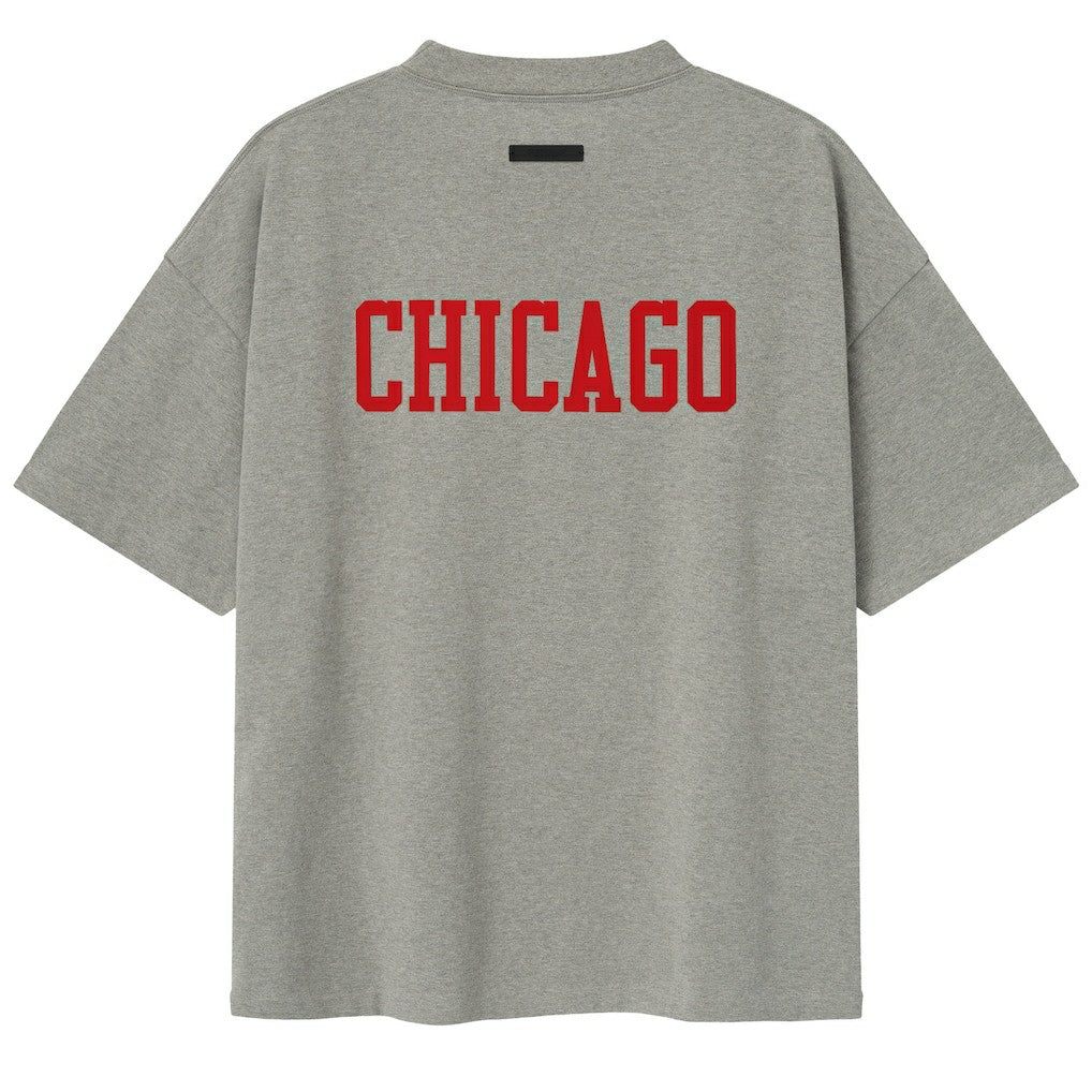Heather Gray Chicago Bulls Fear of God x NBA Unisex 90s T-Shirt sale | NBA