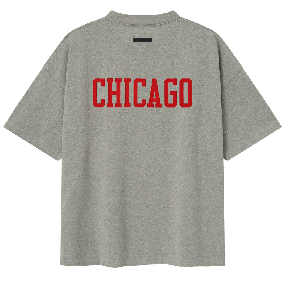 Heather Gray Chicago Bulls Fear of God x NBA Unisex 90s T-Shirt sale | NBA