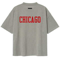 Heather Gray Chicago Bulls Fear of God x NBA Unisex 90s T-Shirt sale | NBA