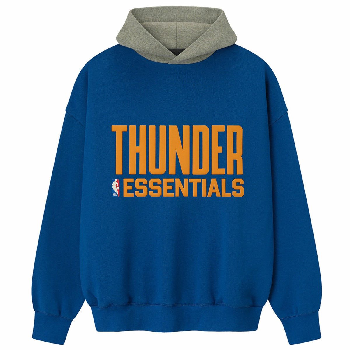 Blue/Heather Gray Oklahoma City Thunder Fear of God x NBA Unisex Sport Hoodie | NBA
