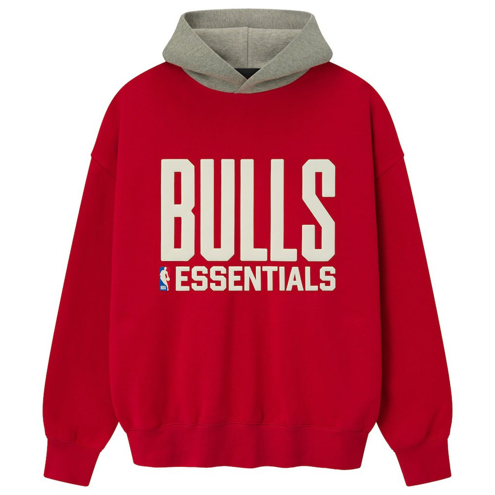 Red/Heather Gray Chicago Bulls Fear of God x NBA Unisex Sport Hoodie | NBA