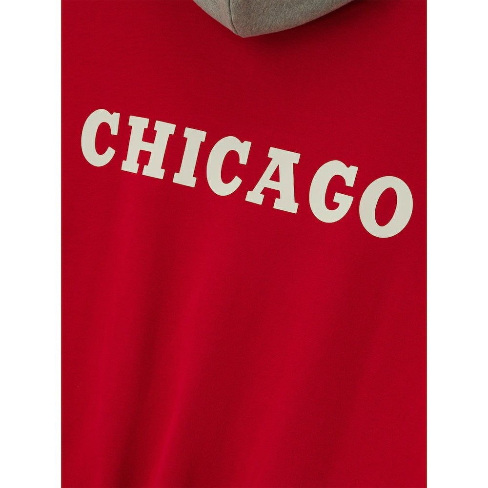 Red/Heather Gray Chicago Bulls Fear of God x NBA Unisex Sport Hoodie | NBA