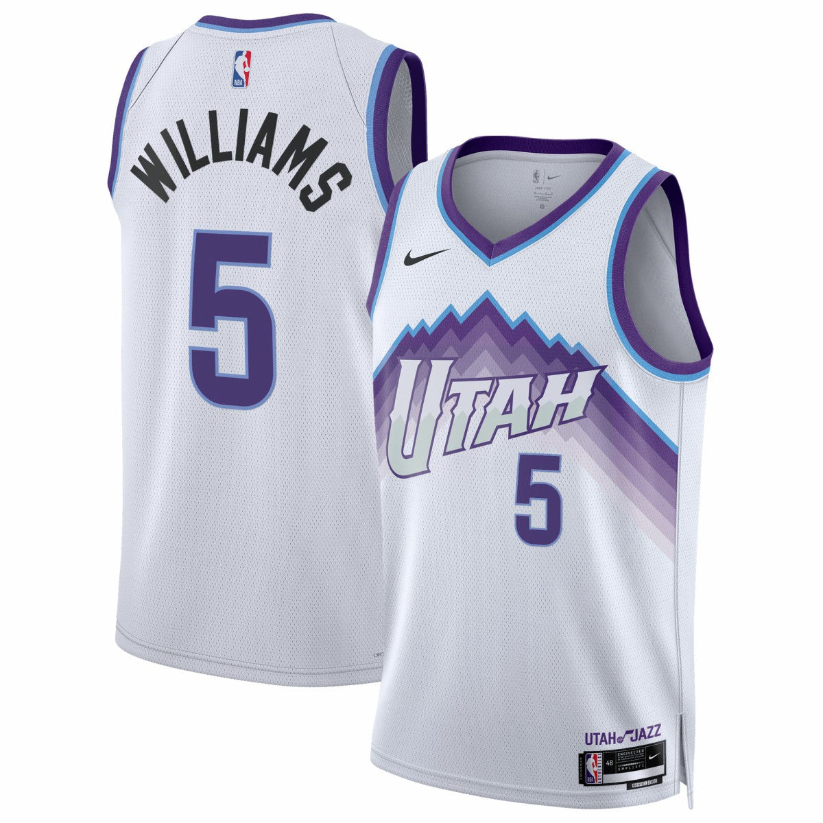 White Cody Williams Utah Jazz Unisex Swingman Jersey | NBA