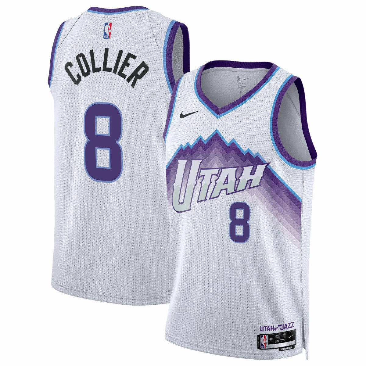 White Isaiah Collier Utah Jazz Unisex Swingman Jersey | NBA
