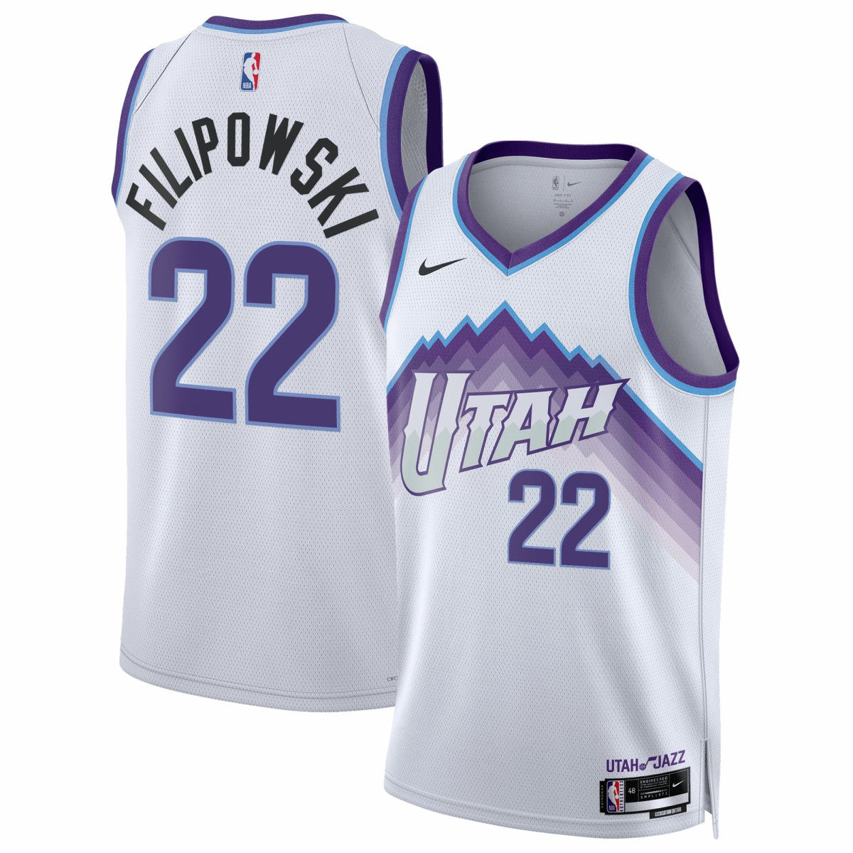White Kyle Filipowski Utah Jazz Unisex Swingman Jersey | NBA