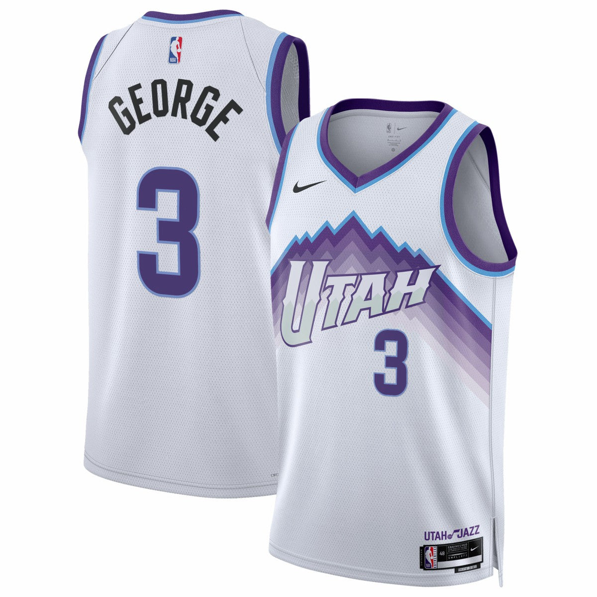 White Keyonte George Utah Jazz Unisex Swingman Jersey | NBA