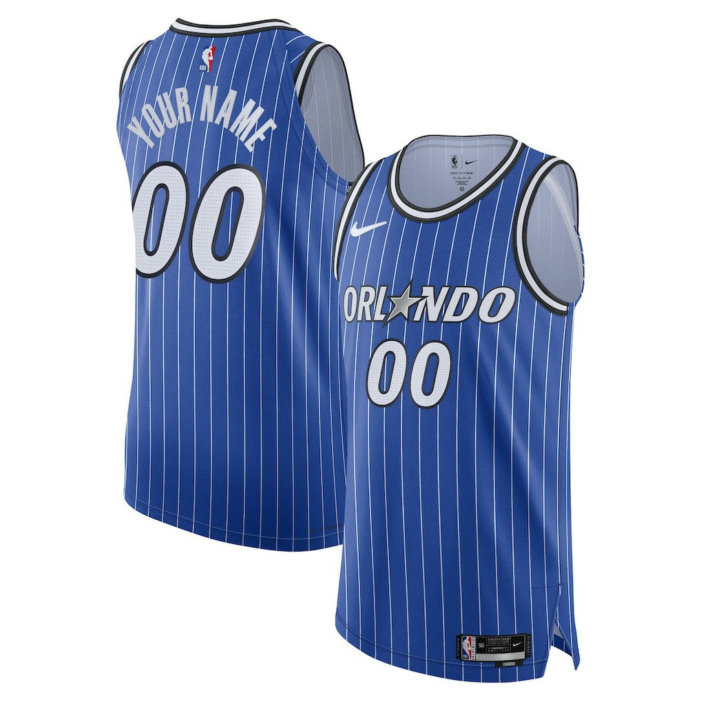 Blue Orlando Magic Authentic Custom Jersey | NBA