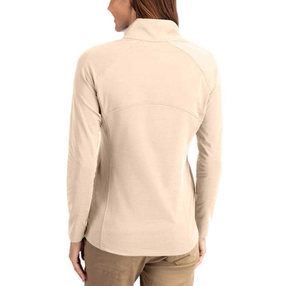 San Diego Padres Cutter & Buck Women's Cooperstown Collection Adapt Eco Knit Stretch Half-Zip Pullover - MLB Pullover