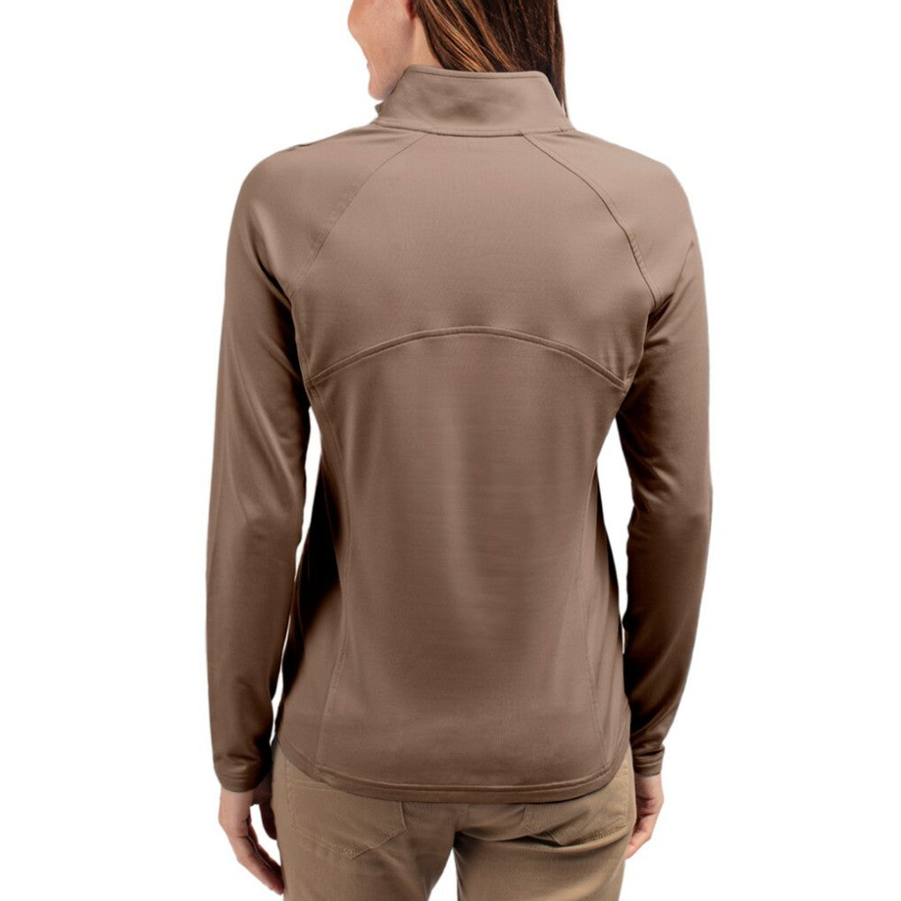 Boston Red Sox Cutter & Buck Women's Adapt Eco Knit Stretch Half-Zip Pullover - MLB Pullover
