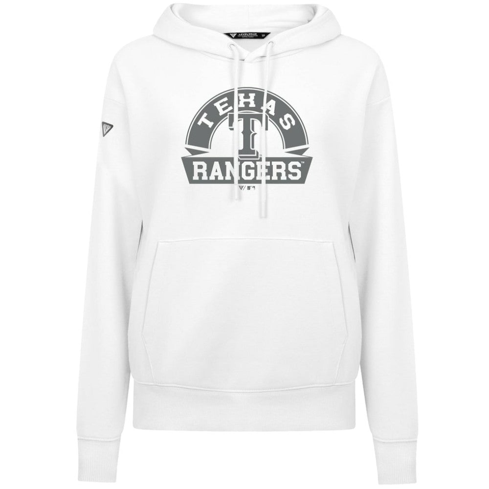 Texas Rangers Levelwear Women's Adorn Banner Arch Hoodie - MLB Hoodies