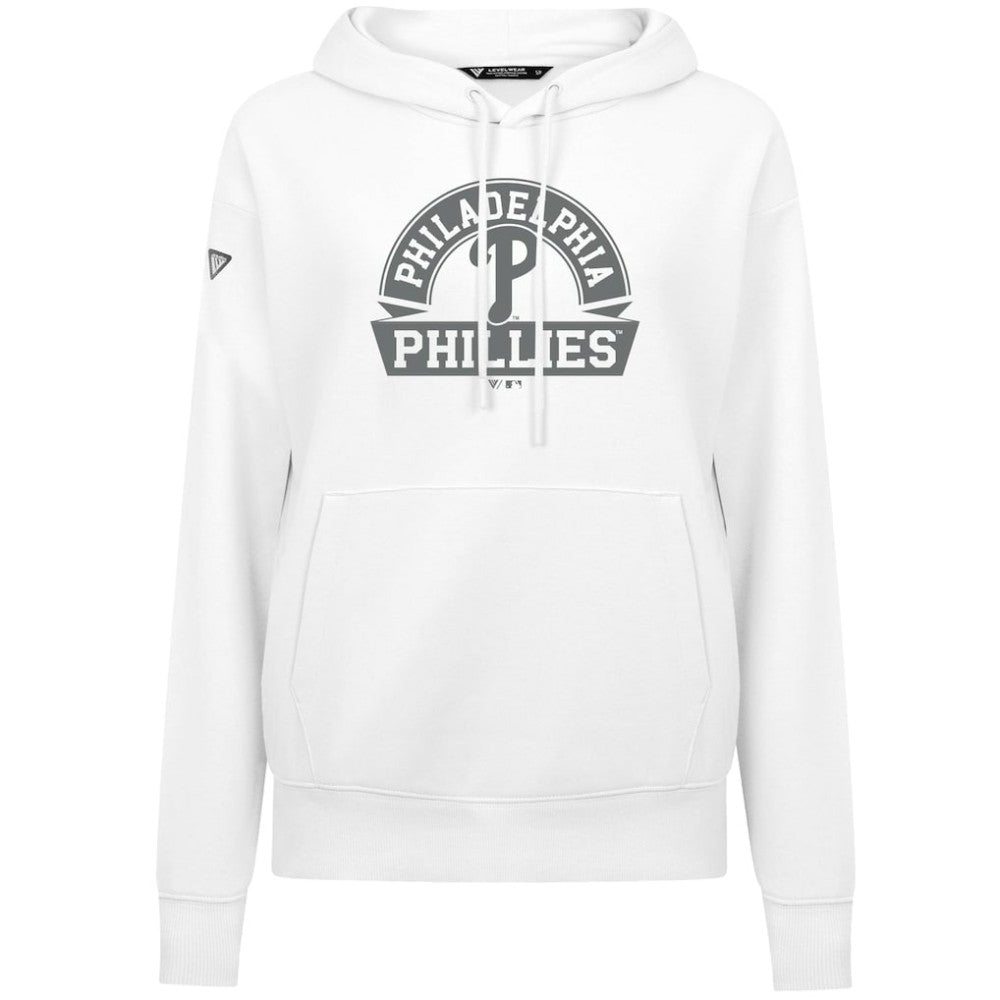 Philadelphia Phillies Levelwear Women's Adorn Banner Arch Hoodie - MLB Hoodies