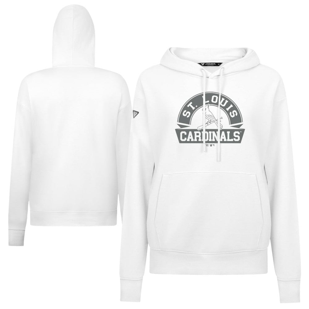 St. Louis Cardinals Levelwear Women's Adorn Banner Arch Hoodie - MLB Hoodies