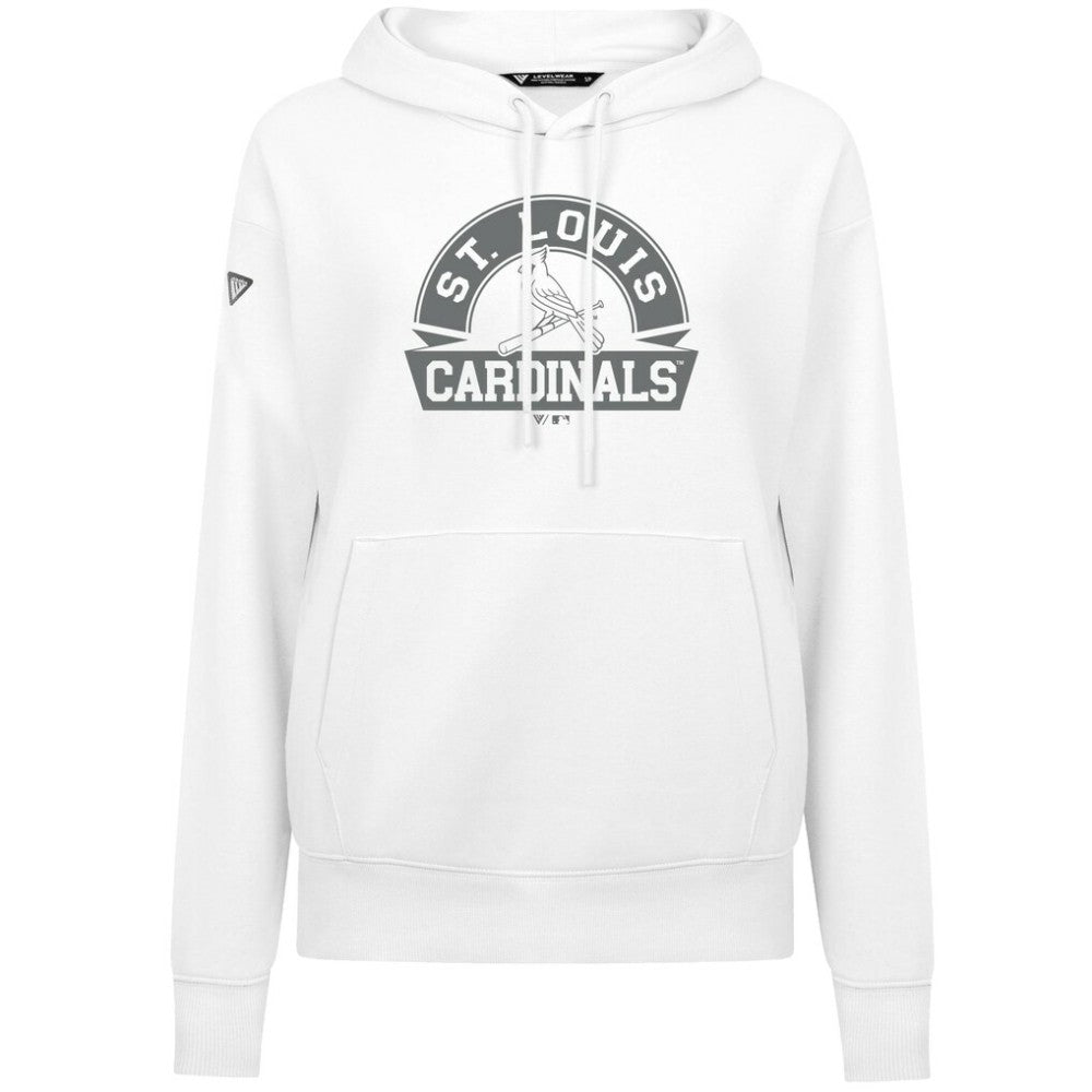 St. Louis Cardinals Levelwear Women's Adorn Banner Arch Hoodie - MLB Hoodies