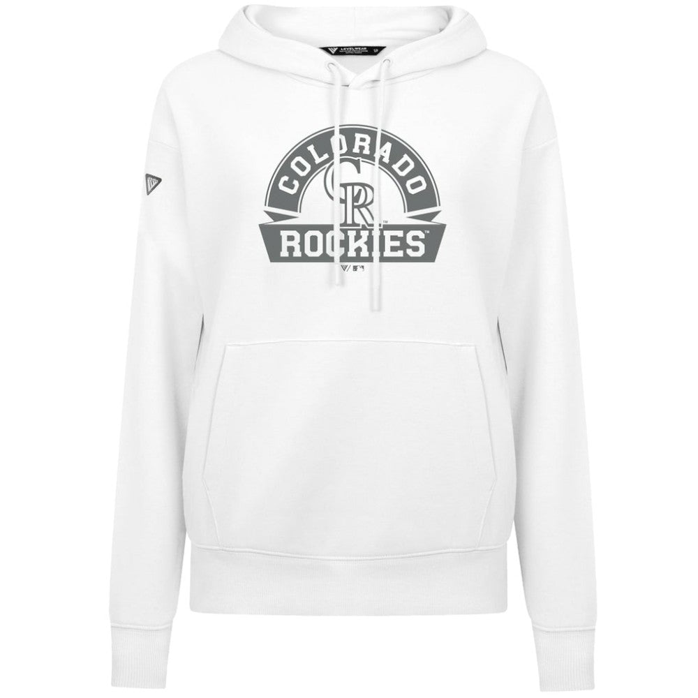 Colorado Rockies Levelwear Women's Adorn Banner Arch Hoodie - MLB Hoodies