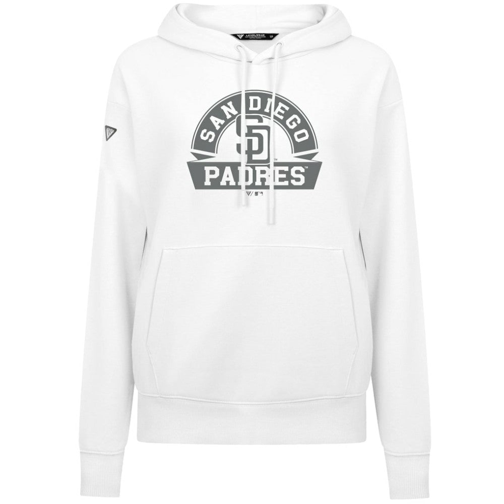 San Diego Padres Levelwear Women's Adorn Banner Arch Hoodie - MLB Hoodies