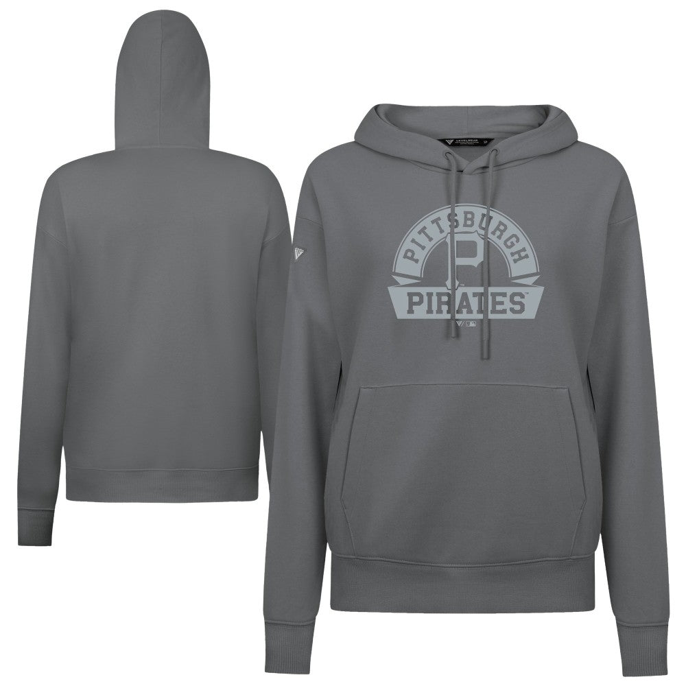 Pittsburgh Pirates Levelwear Women's Adorn Banner Arch Hoodie - MLB Hoodies