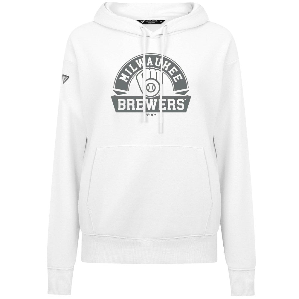 Milwaukee Brewers Levelwear Women's Adorn Banner Arch Hoodie - MLB Hoodies