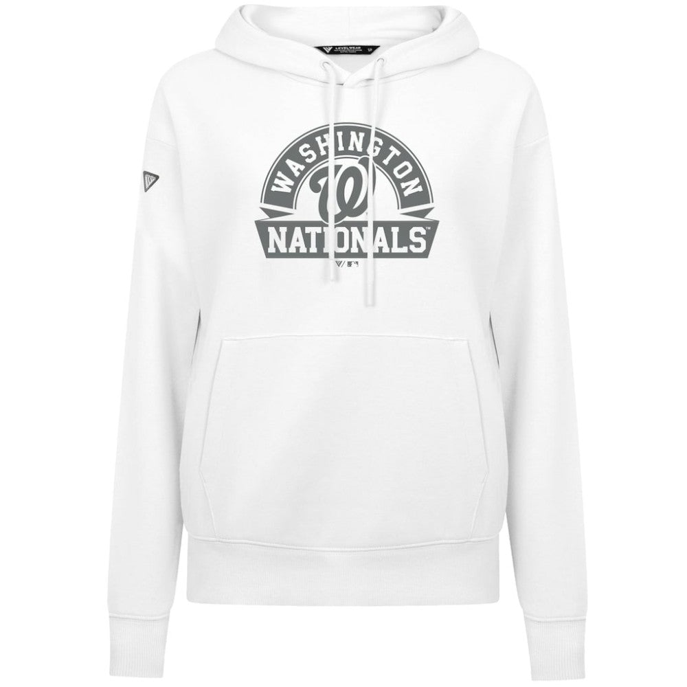 Washington Nationals Levelwear Women's Adorn Banner Arch Hoodie - MLB Hoodies