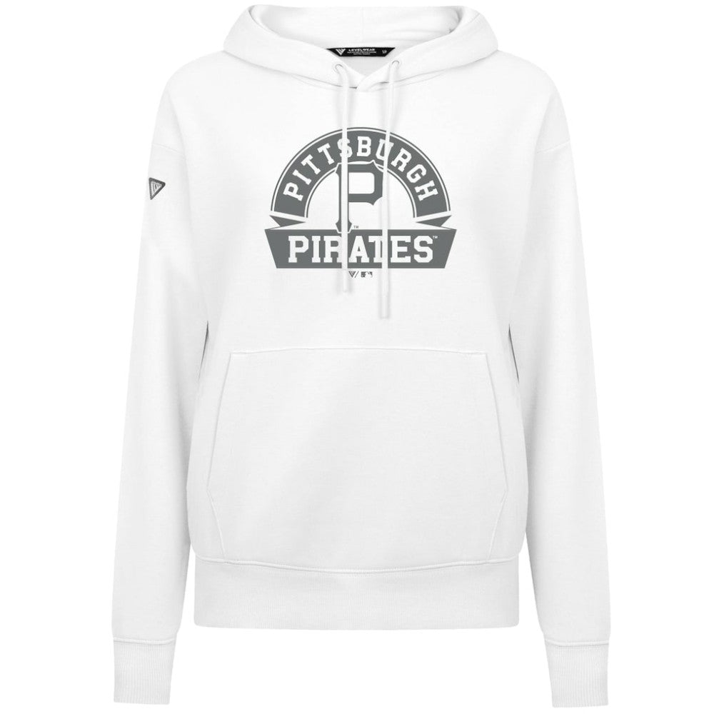 Pittsburgh Pirates Levelwear Women's Adorn Banner Arch Hoodie - MLB Hoodies