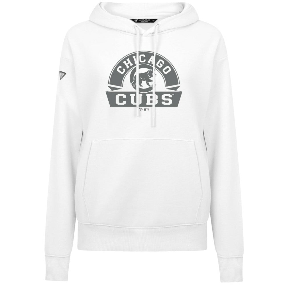Chicago Cubs Levelwear Women's Adorn Banner Arch Hoodie - MLB Hoodies