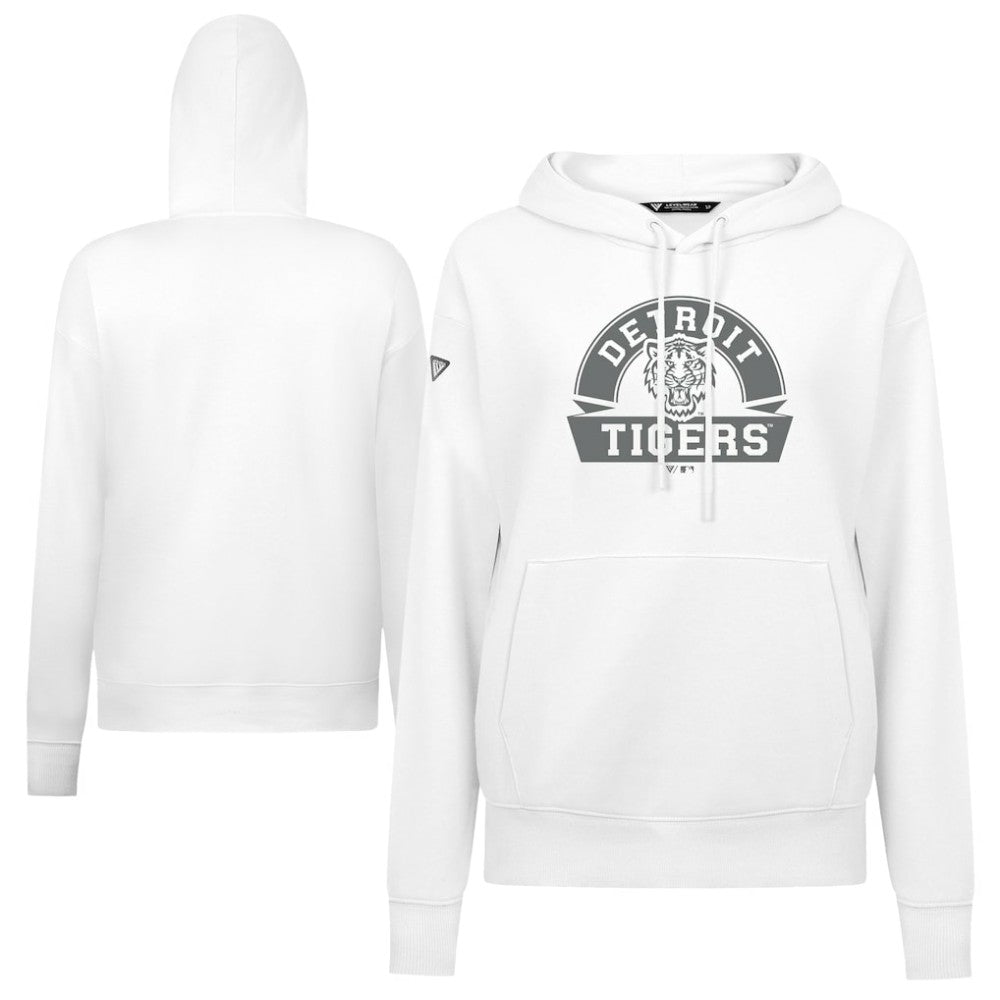 Detroit Tigers Levelwear Women's Adorn Banner Arch Hoodie - MLB Hoodies