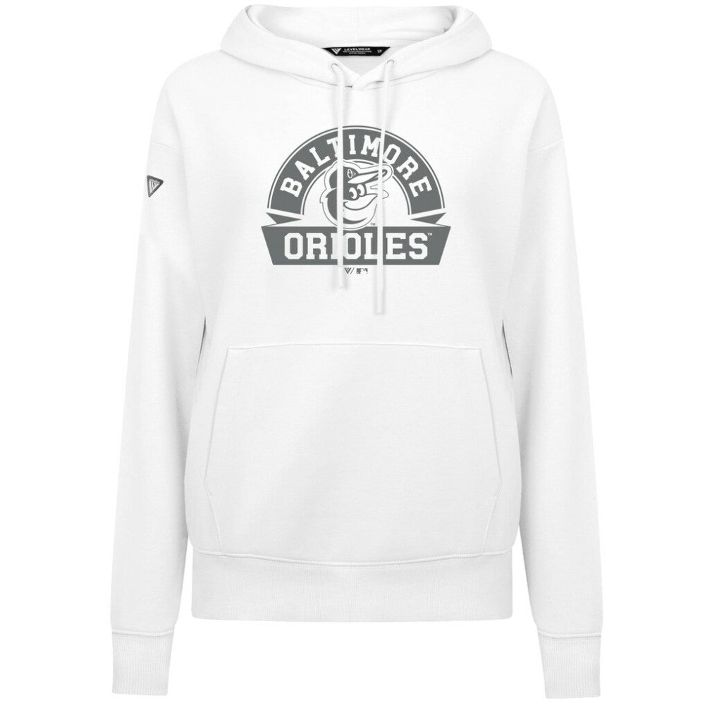 Baltimore Orioles Levelwear Women's Adorn Banner Arch Hoodie - MLB Hoodies