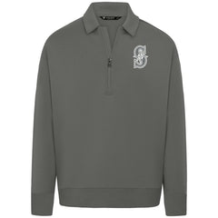 Seattle Mariners Levelwear Women's Canmore Chenille Logo Quarter-Zip Top - MLB Tops