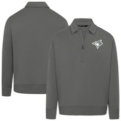 Toronto Blue Jays Levelwear Women's Canmore Chenille Logo Quarter-Zip Top - MLB Tops