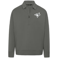 Toronto Blue Jays Levelwear Women's Canmore Chenille Logo Quarter-Zip Top - MLB Tops
