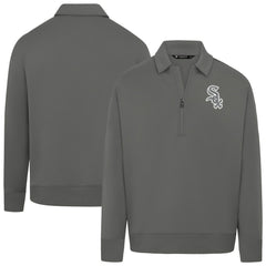 Chicago White Sox Levelwear Women's Canmore Chenille Logo Quarter-Zip Top - MLB Tops