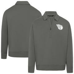 Cleveland Guardians Levelwear Women's Canmore Chenille Logo Quarter-Zip Top - MLB Tops