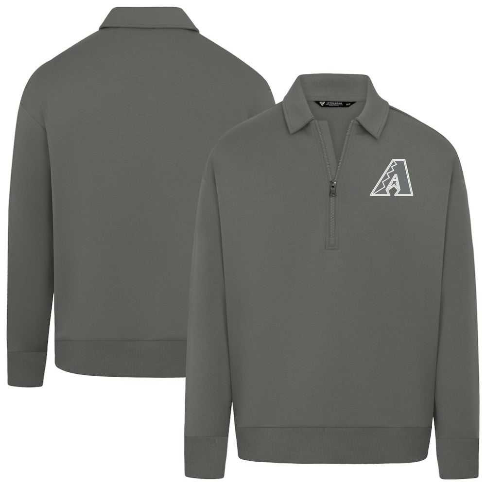Arizona Diamondbacks Levelwear Women's Canmore Chenille Logo Quarter-Zip Top - MLB Tops