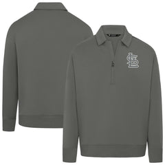 St. Louis Cardinals Levelwear Women's Canmore Chenille Logo Quarter-Zip Top - MLB Tops
