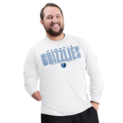 White Memphis Grizzlies G-III Sports by Carl Banks Adaptive Printed Mesh Effect Long Sleeve T-Shirt | NBA