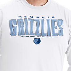 White Memphis Grizzlies G-III Sports by Carl Banks Adaptive Printed Mesh Effect Long Sleeve T-Shirt | NBA