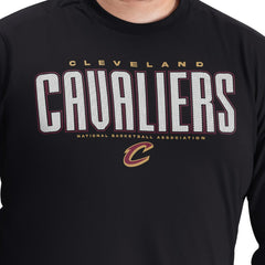 Black Cleveland Cavaliers G-III Sports by Carl Banks Adaptive Printed Mesh Effect Long Sleeve T-Shirt sale | NBA