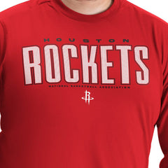 Red Houston Rockets G-III Sports by Carl Banks Adaptive Printed Mesh Effect Long Sleeve T-Shirt | NBA