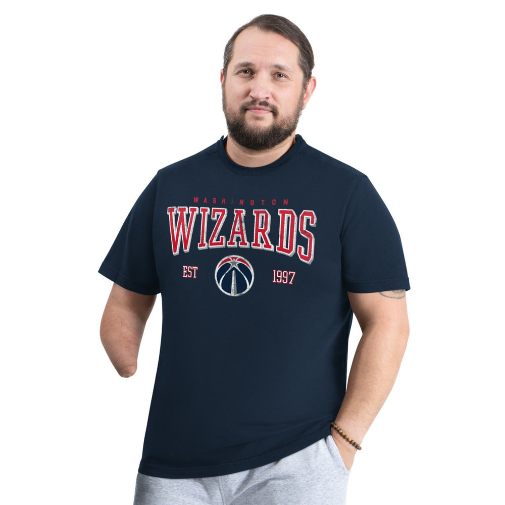 Navy Washington Wizards G-III Sports by Carl Banks Adaptive Classic Team Spirit Short Sleeve T-Shirt | NBA
