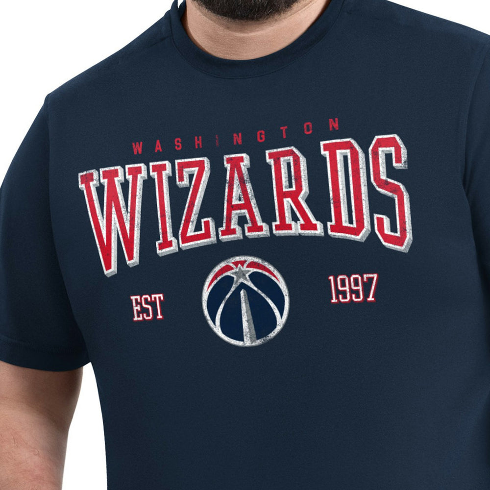 Navy Washington Wizards G-III Sports by Carl Banks Adaptive Classic Team Spirit Short Sleeve T-Shirt | NBA