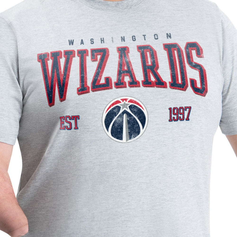 Gray Washington Wizards G-III Sports by Carl Banks Adaptive Classic Team Spirit Short Sleeve T-Shirt | NBA