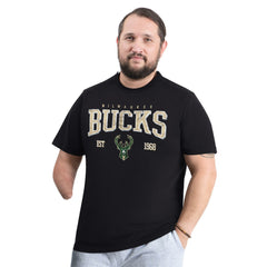 Black Milwaukee Bucks G-III Sports by Carl Banks Adaptive Classic Team Spirit Short Sleeve T-Shirt | NBA
