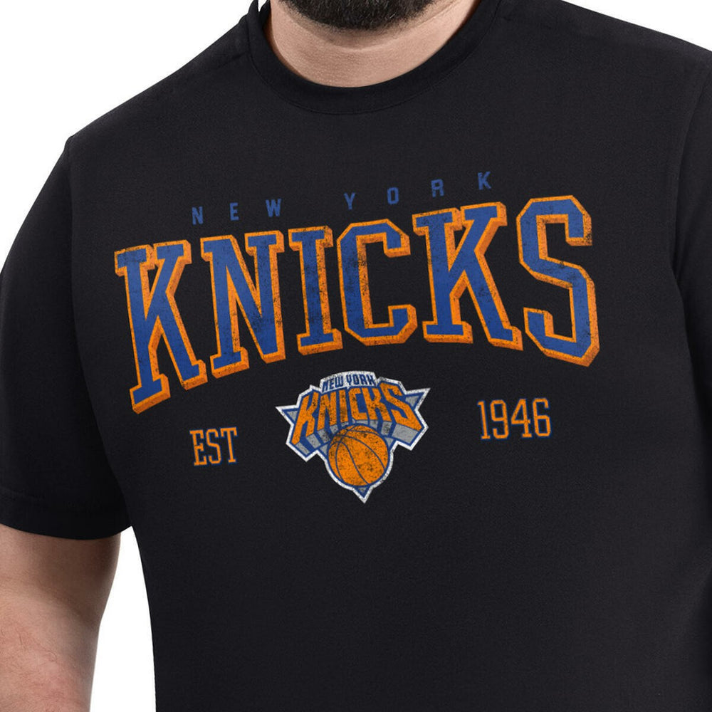 Black New York Knicks G-III Sports by Carl Banks Adaptive Classic Team Spirit Short Sleeve T-Shirt | NBA